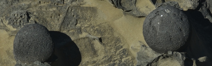 rock formations off shore